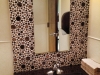 Modern Tile Backsplash in Bathroom
