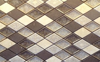 Decorative Tile Mosaic Focal Point Backsplash in Kitchen Remodel B