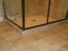 Travertine Tile Shower - Lower Shower View